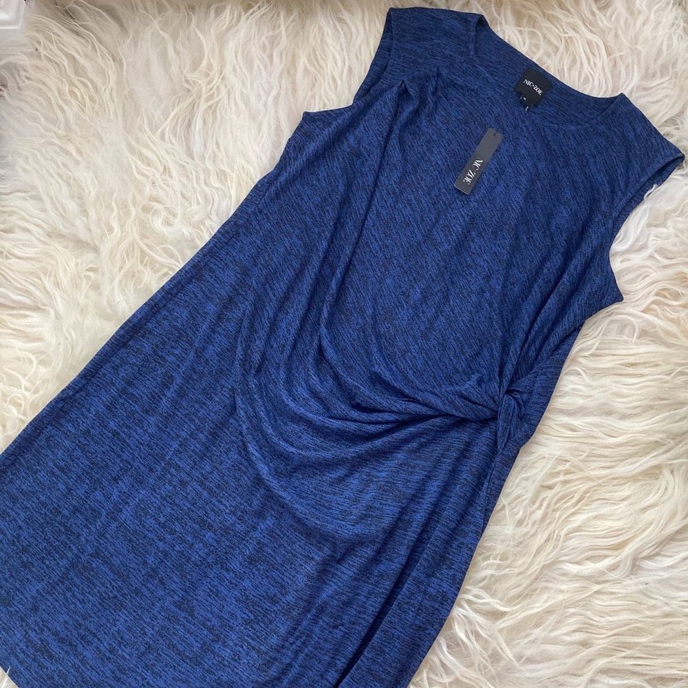 NIC + ZOE PLUS KNIT TWISTED FRONT SWEATER DRESS - Picture 5 of 9